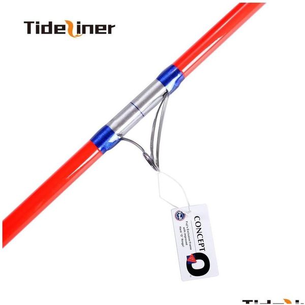 Cañas de pescar para barcos 4 2M FL Fuji Piezas Surf Rod Fibra de carbono Spinning Casting Pole 3 Secciones Señuelo Peso 100-250G205V Drop Entrega Spo Otnsf