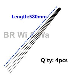 Boot Hengels 58CM Massief Carbon Hengel Tip Blank Hengel Bouwcomponenten Hengel Reparatie DIY Accessoires Geen Verf 4PCS BR Wi Wa 231109