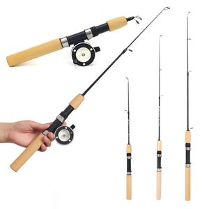 Boat Fishing Rods 60 80 100 CM Mini canne à pêche télescopique sur glace Portable en Fiber de carbone rivière crevettes carpe canne à pêche hiver canne à pêche Tackle Pesca 231020