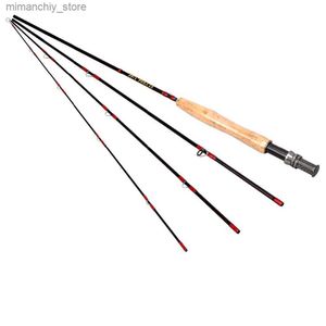 Boot Hengels 8FT 4 Stuks Carbon Fly Hengel Pole #3/4 2.44M Lengte Licht Gevoel Medium-snelle Actie Q231031