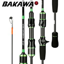 Cañas de pescar para barcos BAKAWA Carbon UL Spinning Casting Rod 1.8m 1.68m Wt 0.8-5g Durable Ultraligero Ligero Pesca Fly Carp Feeder Pole Vara De Pesca 230525