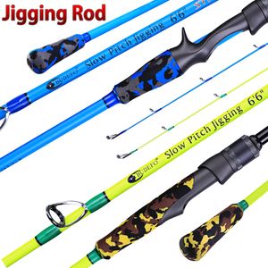 Canne à pêche pour bateau BUDEFO Jigging Rod 1.95M Casting Spinning Light Micro Shore Saltwater Boating PE1 4 60 250g Power 12 15K 230619