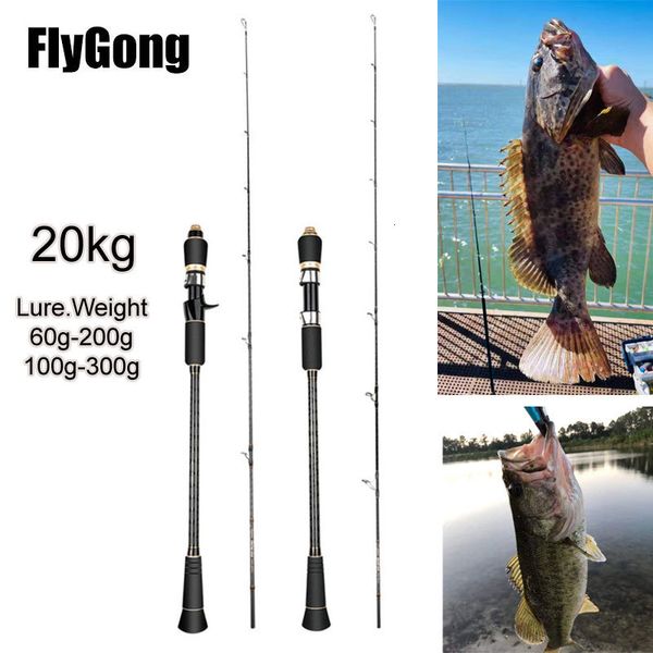 Canne da pesca per barche Canna da jigging Ultralight Full Carbon 18m 195m PE 26 Lure Weight 60350G 20kgs Spinningcasting Ocean 230613