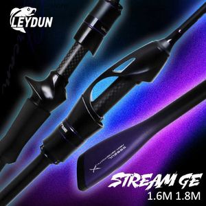 Boot Hengels LEYDUN Nieuwe STREAM GE Micro UL Hengels Ultralight 1.68m 1.8m Snelle Actie Spinning Casting Reizen Forel Hengel FishingTackle Q231031