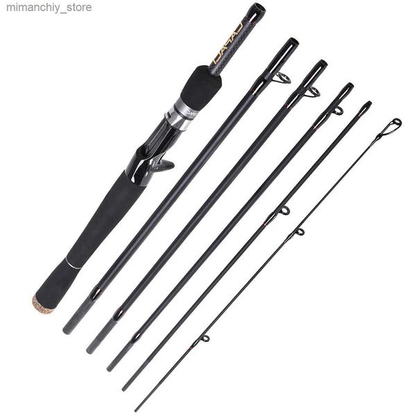 Barco Cañas de pescar Señuelo Caña de pescar 2,1 m 2,4 m 2,7 m Carbono Spinning Casting Baitcasting Guía Viaje Mar Rod Power Telescópico Pesca Ultraligero ML Q231031