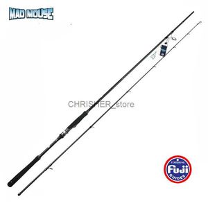 Rodons de pêche en bateau Mad Mouse 2022 Nouveau carbone élevé Fuji 2,4 / 2,7 / 2,9m MH Rod de pêche Japon qualité Basse de mer Ligth riging rigging Spinning Rodl231223