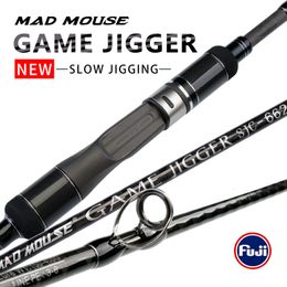 Boot Hengels MADMOUSE Japan Fuji Onderdelen Slow Jigging Rod game jigger198M PE 36 JIG150400G 20kgs Spinningcasting Oceaan 230907