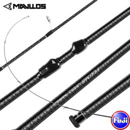 Canne à pêche bateau Mavllos Plume 53.5g Ultralight UL Rod FUJI Spinning 2 Section Solid Tip 40T 4 cross Carbon L.W. 0.6 8g Leurre 230619