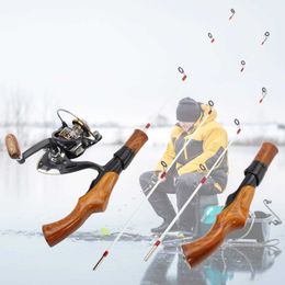 Boat Fishing Rods NOUVEAU 54 cm 74 cm 2 conseils canne à glace moulinet Combos Portable hiver canne à pêche sur glace tige de filature en Fiber de carbone pôle de glace pôle ultraléger J230211