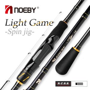 Boot Hengels Noeby Licht Jig Spinhengel 198m 21 229m Lokken Gewicht 28g 312g 418g Snel voor Baars Forel Zander 230904