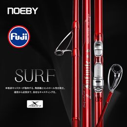 Boothengels NOEBY Surfhengel 397BX 428BX 100 260g 3 Sectie Fuji Onderdelen Japan Carbon Rockfishing Spinning voor Zee Surfcasting 230825