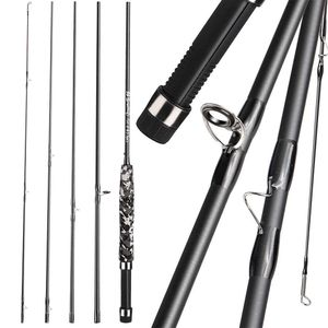 Boat -vissersstaven Sougayilang 5# Vlieg Vissingsstaaf Lichtgewicht Ultra draagbaar 5 Sectie Koolstofvezel Rod Graphiet Eva Hendel Travel Fly Rod Pesca J230211