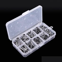 Boot Hengels Hele - 80 Stuks Roestvrij Stalen Zee Hengel Gids Tip Reparatie Kit Set Diy Oogringen Verschillende Grootte Frames Met Box2585 Drop Dhruw