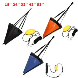 Boten 18/32/42/53 '' Sea drogue Anchor Float Marine Kayak Drift Rowing Boat Fishing Brake Rideboat Anchor Yacht Traction Rope Buoy Ball