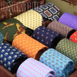 Bateaux skinny tie motif imprimé à carreaux multicolores limes cravates à cravates minces fashion Nouveau costume d'arrivée cadeau pour hommes livraison gratuite