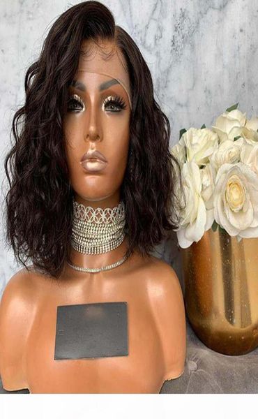 Bob Lace Front Human Hair Wigs with Baby Hair pré-cueilli brésilien Remy Hair Full End Vave Bob Bob Bob pour femmes noires 1444745