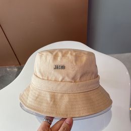 Bob Luxe designer bucket hat effen kleur bucket hats voor dames en heren rand Artichaut klassieke letters mode vele kleuren reizen strand zomer chapeau goed