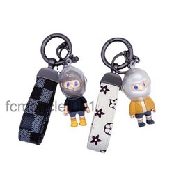 Porte-clés de voiture Bob-x blanc, poupée tridimensionnelle mignonne et personnalisée, clé de Couple, jouet tendance, cadeau XZAI