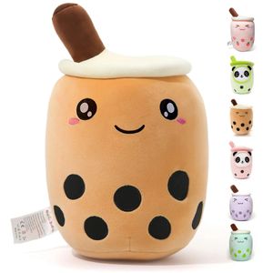 Boba pluche 9,8 inch Kawaii knuffels Bubble Tea schattig kussen zacht bruin melkthee knuffeldier voor kinderen/meisjes/jongens 231229