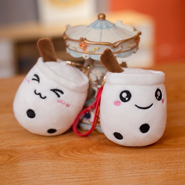 Boba Plushies Bubble Tea Peluche Juguete Kawaii Peluche Taza En forma de almohada Vida real Comida Relleno Suave Cojín trasero Regalos de cumpleaños para niños FY7974