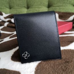 Bobao Mens Wallet Card Holder Leather Business Coin Korte Tote Bag Vouwbare ambachtelijke portemonnee draagbaar rijbewijs 2781