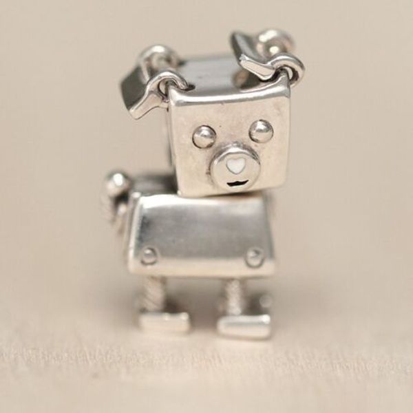 Bobby Bot Dog Charm 925 STERLING Silver adapté à Perles de pendentif Bracelet Bijoux 797551en12 Fashion Gift Pendant