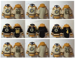 Bobby Orr Brad Marchand Bruins Old Time Hockey Jerseys Boston David Pastrnak Sweat à capuche Pull de sport Veste d'hiver Rouge Taille S-XXXL