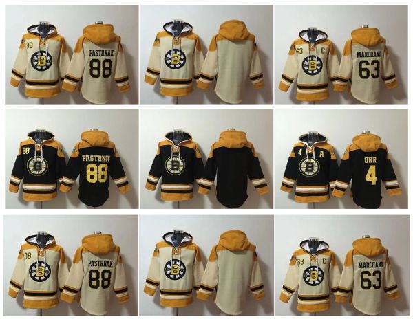 Bobby Orr Brad Marchand Bruins Old Time Hockey Jerseys Boston David Pastrnak Sabastro Sports Sports Swinter Swinter Chaqueta de invierno S-XXXL