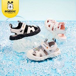 Bobdog House Unisex Kid's Close Toe ademende sandalen, comfortabele niet -slip duurzame schoenen voor Boy's Girl's Outdoor Activities BJ32259