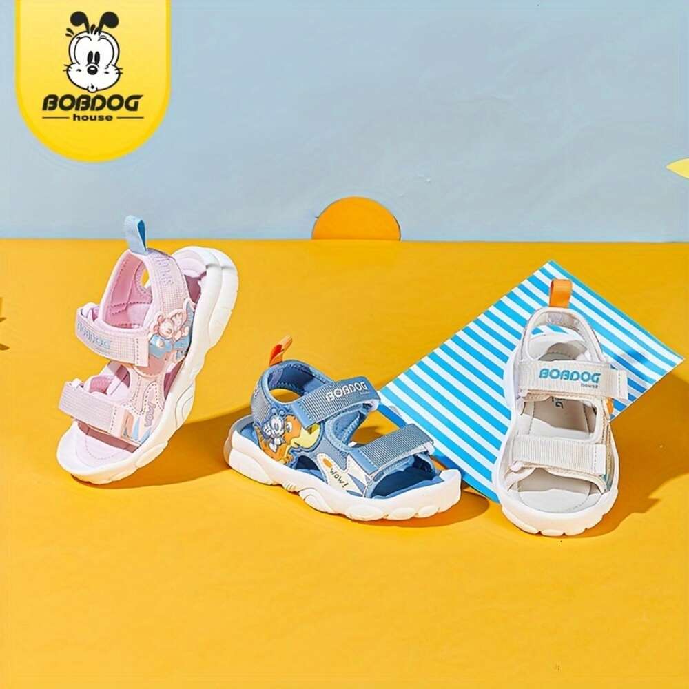 BOBDOG House Unisex Kid's Open Toe Breathable Sandals Comfy Non Slip Durable Beach Water Shoes, Summer BJ22663