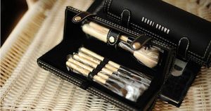 Ensembles de pinceaux de maquillage Bobi Brown marques 9pcs brosse Kit d'emballage baril avec miroir vs sirène