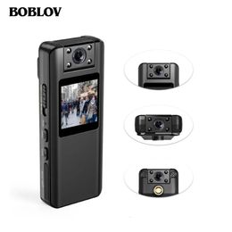 Boblov A22 Mini Camera numérique 1080p écran HD Vision nocturne magnétique Small CamCrorder BodyCamera Outdoor Sports Camara 240407