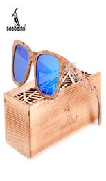 Bobo Bird Brand bois verres de soleil femmes hommes Luxury Polaris Couleur Sun Glasses Rétro avec cadeau commémoratif pour Drop Ship AG0214744527