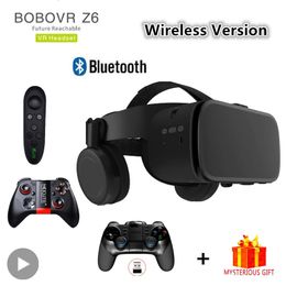 Bobo VR Bobovr Z6 Virtual Reality Glasses Bluetooth -headset 3D Viar Devices Helmet Lenzen Goggle voor smartphones Smart Game 240424