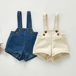 BOBOTCNUNU geboren Lente Herfst Baby Overalls Jongens Meisjes Denim Overalls Kids Jumpsuit Kinderen Denim Shorts 240226