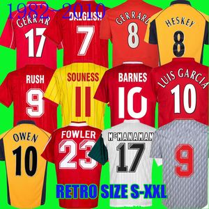 FOWLER 1982- 2010 Retro Gerrard 04 05 06 07 08 voetbalshirts Suarez TORRES 83 84 85 86 89 DALGLISH voetbalshirts 91 93 94 95 96 97 98 99 McMANAMAN Maillot 06 07 Barnes Rush