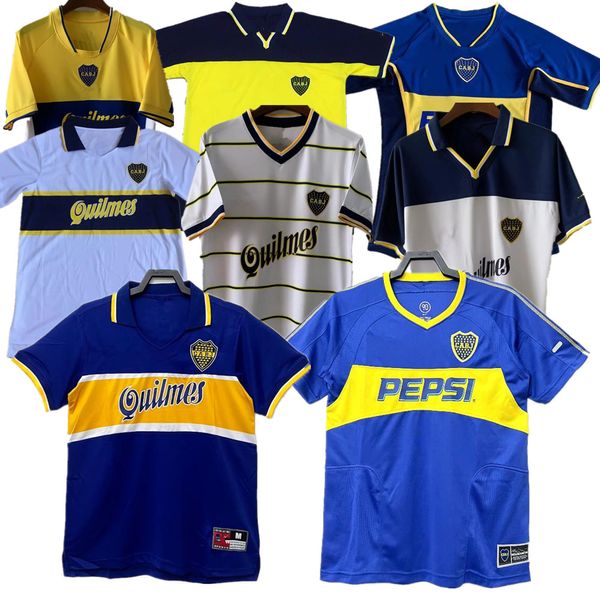 Maglia da calcio retrò Boca 84 95 96 97 98 Maradona ROMAN Caniggia RIQUELME 1997 2002 PALERMO Maglie da calcio Maillot Camiseta de Futbol 99 00 01 02 03 04 05 06