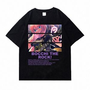 Bocchi THE ROCK T-shirt Vintage Harajuku Anime T-shirt Streetwear à manches courtes Fi Cott Grande taille Cott T-shirt Femmes Hommes 00Ny #