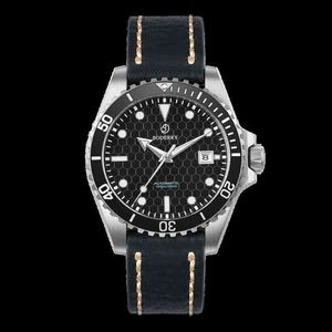 Bortrerry heren titanium diver automatisch horloges merken luxe klok 100m waterdichte polshorloge sport mechanisch horloge voor mannen