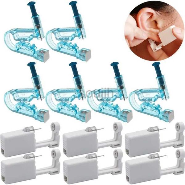 Body Arts Safety Ear Piercing Gun Kit Disposable Disinfect Safety Earge Pierce Machine Machine Nez Clip Corps Bijoux Piercing Tool D240503