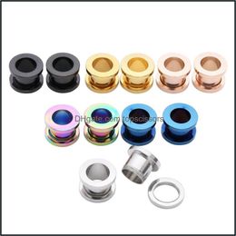 Body Arts Set de 12 piezas de acero inoxidable Ear Plug Tunnels Gauges Pley Body Piercing Expander para hombres y mujeres Drop Delivery Heal Dhqzu