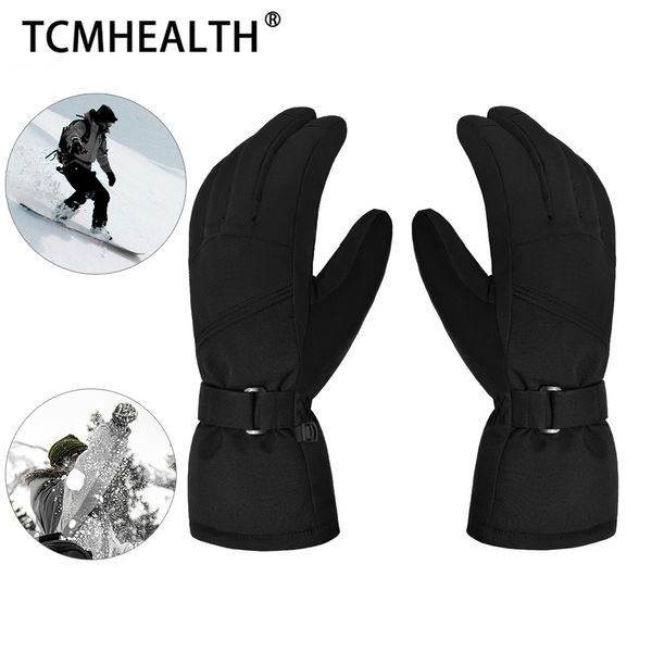 Tirantes para el cuerpo Soporta Guantes de esquí Moto de nieve ultraligera Motocicleta Montar a prueba de agua Guantes cálidos de invierno Guante de nieve unisex