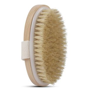 Body Brush Improves Skin's Health and Beauty Natural Bristle Bath Brushes Remove Dead Skin and Toxins Cellulite Treatment Improves Lymphatic Functions