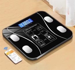 Échelle de graisse corporelle Bluetooth S Smart Wireless Digital Salle de bain Composition de la composition de poids de salle de bain pesant 2204208005939