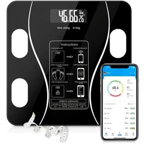 Body Fat Scale Scales Smart Wireless digitale badkamergewicht Samenstelling Analysator Weeg 240419