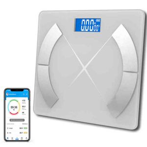 Balance de graisse corporelle Smart Bluetooth App IMC Analyseur de composition corporelle Pèse-personne numérique Balance électronique Balance de pesée H1229