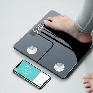 Échelle de graisse corporelle Poids salle de bain Smart Digital Bluetooth avec smartphone d'applications de composition pour BMI BO 231221