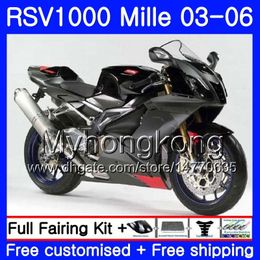 Cuerpo para Aprilia RSV 1000R 1000 RV60 Mille RSV1000 R RR 03 04 05 06 316HM.14 RSV1000RR RSV1000R 2003 2004 2005 2006 Carenados