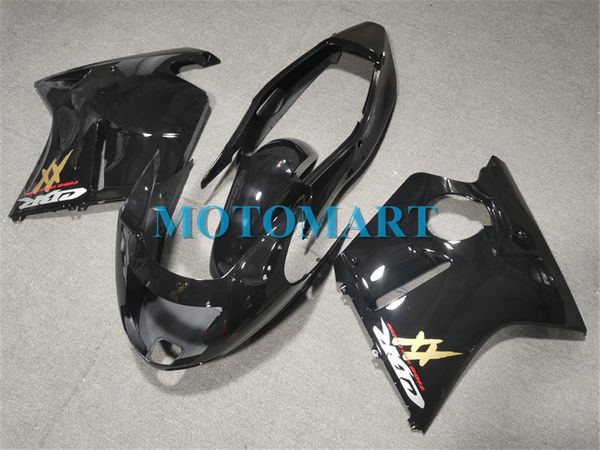 Cuerpo para HONDA Blackbird Glossy Black HD01 CBR1100 XX CBR1100XX 02 03 04 05 06 07 81NO50 CBR 1100 XX 1100XX 2002 2003 2004 2005 2006 Carenado