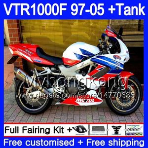 Lichaam voor Honda Blue Factory Superhawk VTR1000F 97 98 99 00 01 02 256HM.14 VTR1000 F VTR 1000 F 1000F 1997 1998 1999 2000 2001 2002 Kuip